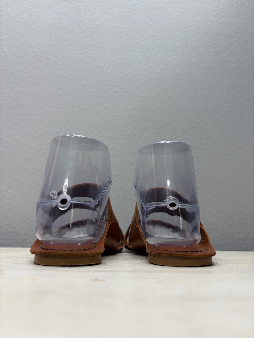 Jamie Haller Brown Leather Slide Sandals Size 36 - Picture 5 of 8